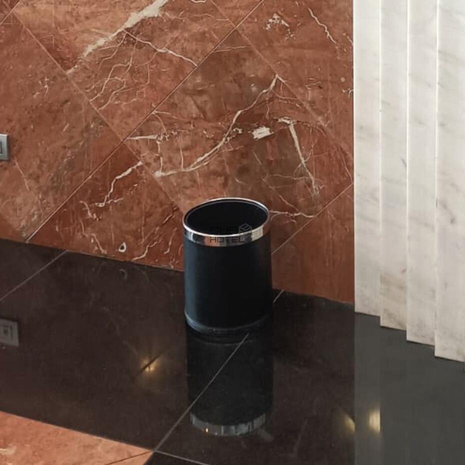 Paper Box Hotel Round Black Double Bucket 10L